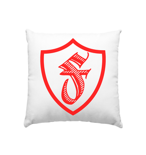 Schild rot - Kissen 40x40cm