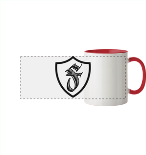 Wappen Schwarz - Panorama Tasse zweifarbig