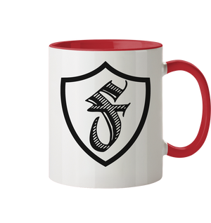 Wappen Schwarz - Tasse zweifarbig